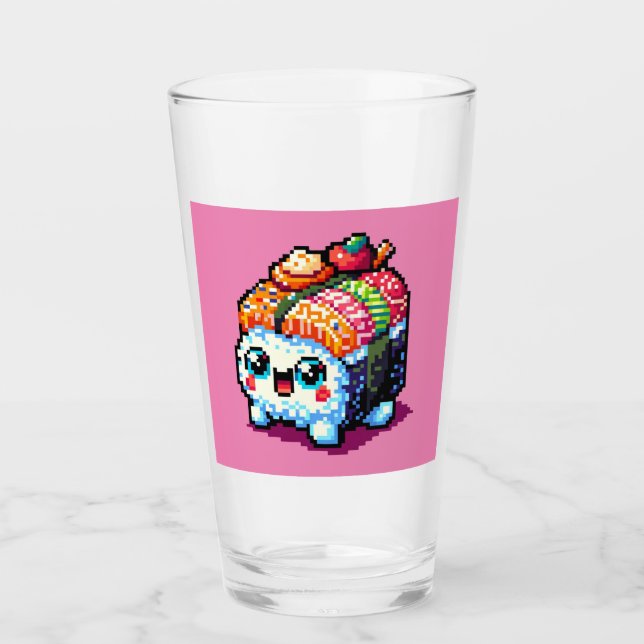 Copo De Pint Happy Sushi Roll - Comida Japonesa com Pinças (Frente)