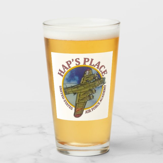 Copo De Pint Hap's Place USAFA Beer Mug (Frente (Preenchido))