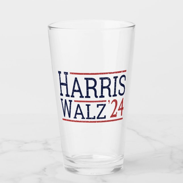 Copo De Pint Harris Walz Eleição 2024 I (Frente)