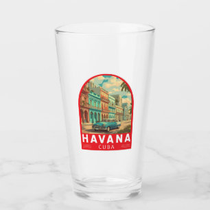 Copo De Pint Havana Cuba Viagem Arte Emblema