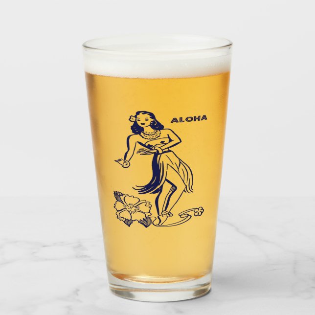 Copo De Pint Hawaii Aloha (Frente (Preenchido))