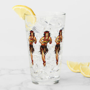 Copo De Pint Hawaii Hula - Vidro de Pinça
