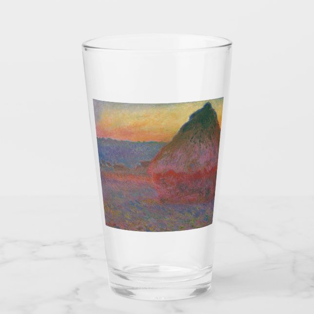 Copo De Pint Haystacks (por Claude Monet) (Frente)