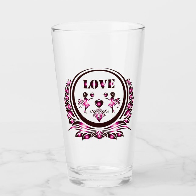 Copo De Pint Heart Lover Drinkware (Frente)