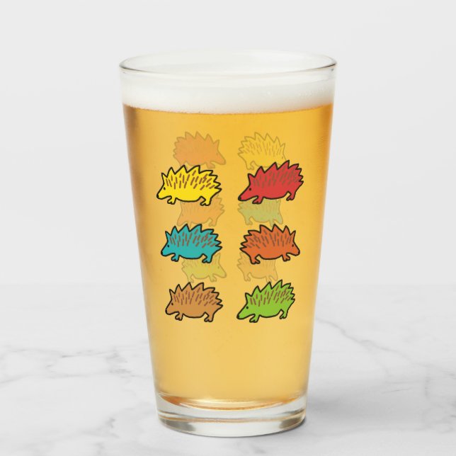 Copo De Pint Hedgehog (Frente (Preenchido))