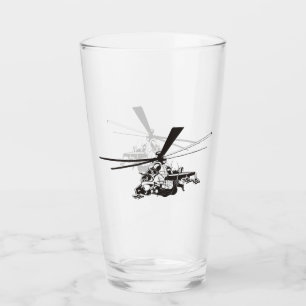 Copo De Pint Helicóptero Cartoon "Hind"