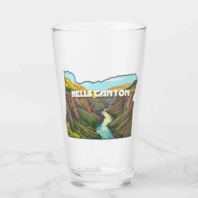 Copo De Pint Hells Canyon Oregon Map (Frente)