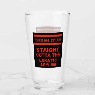Copo De Pint Hetero fora do asilo lunático grande caneca de caf