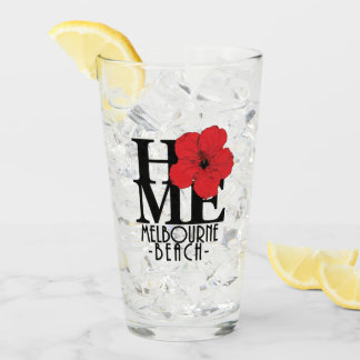 Copo De Pint Hibisus HOME do vermelho de Florida da praia de