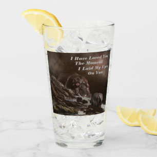 Copo De Pint Hippo Love Notes, Bebida de Aniversário