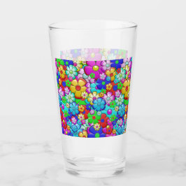Copo De Pint Hippy retro floral art