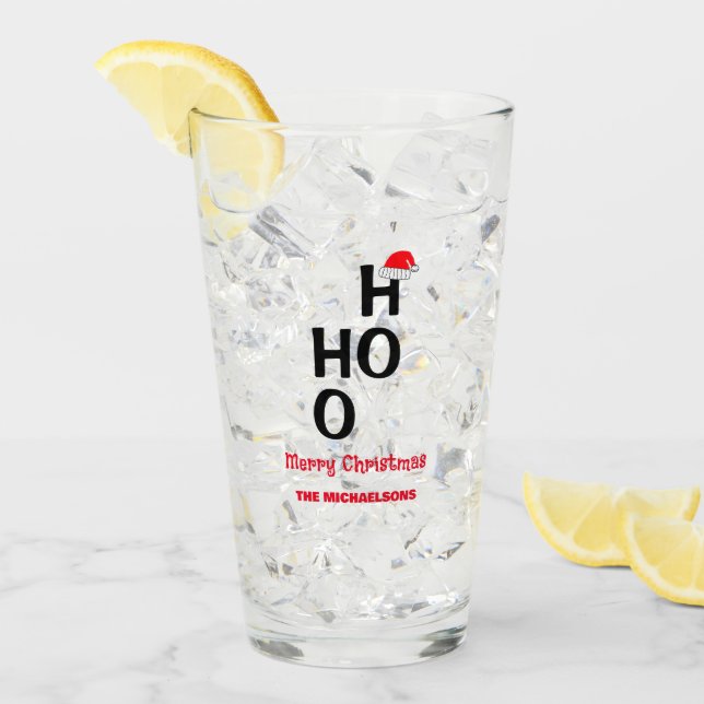 Copo De Pint Ho Ho Ho: Feliz Natal (Gelo frontal)