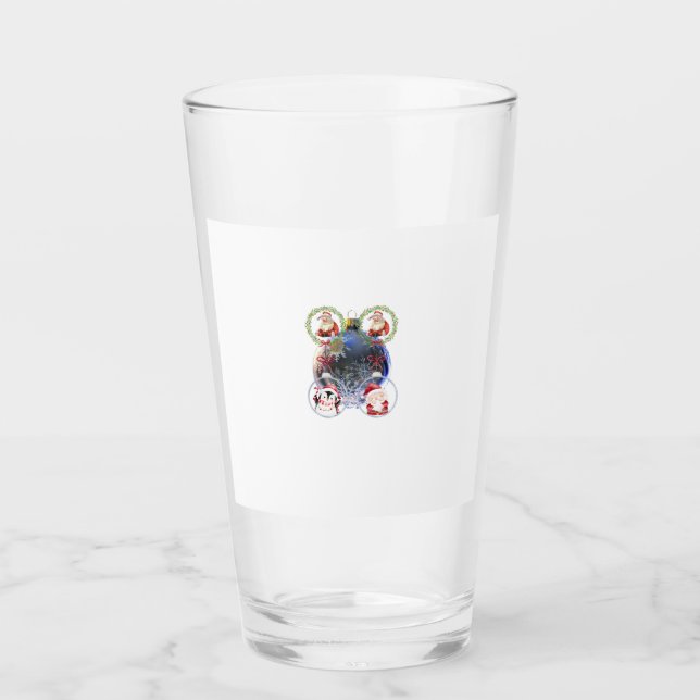 Copo De Pint Holiday Characters on a Snowflake Ornament (Frente)