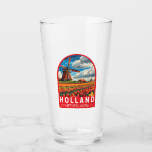 Copo De Pint Holland Netherlands Viagem Art Vintage