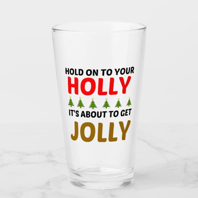 COPO DE PINT HOLLY JOLLY (Frente)