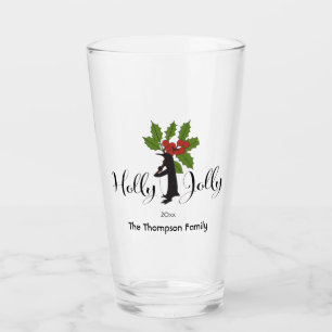 Copo De Pint Holly Jolly Cute Funny Penguin no Natal