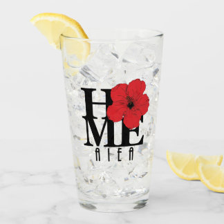 Copo De Pint HOME Aiea Hawaii red Hibiscus