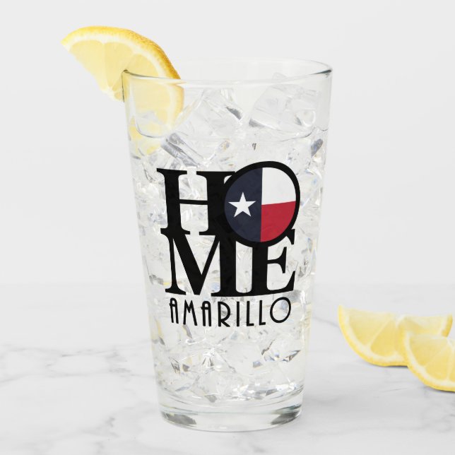 Copo De Pint HOME Amarillo Texas (Gelo frontal)