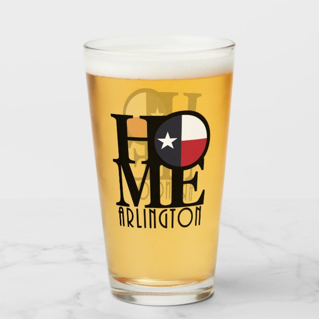 Copo De Pint HOME Arlington Texas (Frente (Preenchido))