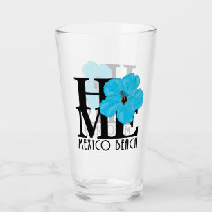 Copo De Pint HOME Mexico Beach Blue Hibiscus