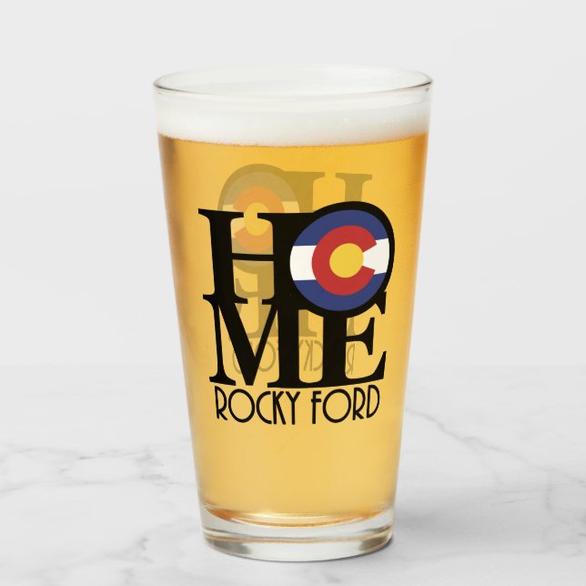 Copo De Pint HOME Rocky Ford Colorado (Traseira (Preenchido))