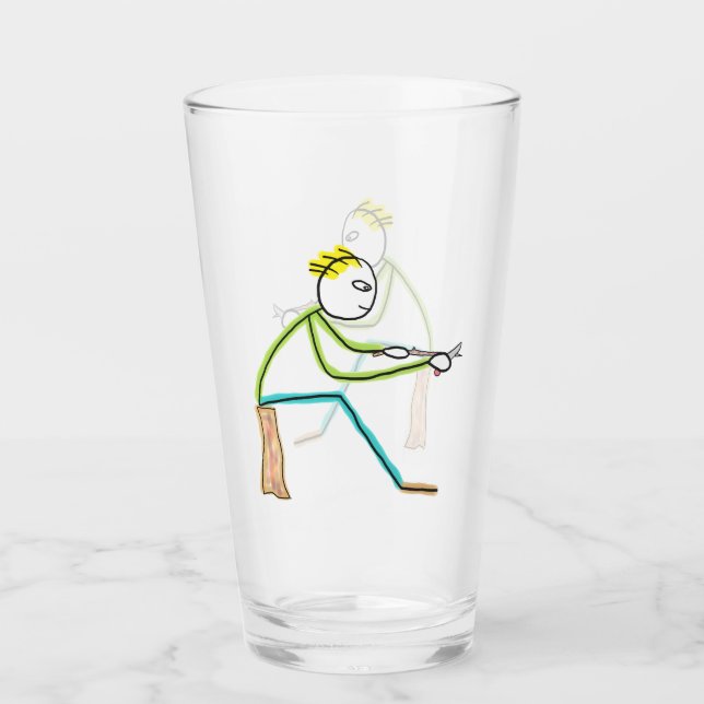 Copo De Pint Homem de Pau Esculturado (Frente)