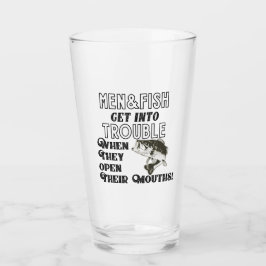 Copo De Pint Homens Engraçados e Quotas de Pesca Dificuldades d