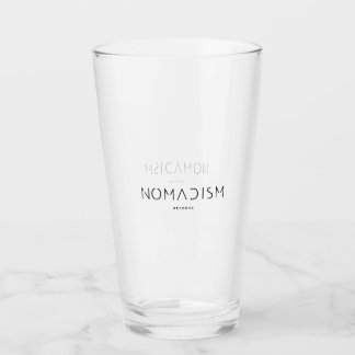 Copo De Pint Hoodie Nomadism Records Logotipo Preto