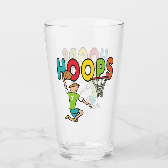 Copo De Pint Hoops de basquetebol (Frente)