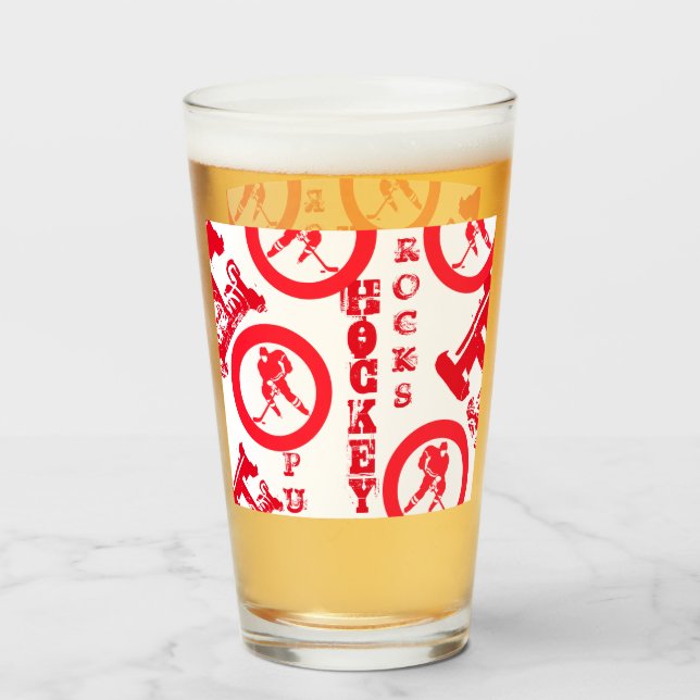 Copo De Pint Hóquei (Traseira (Preenchido))