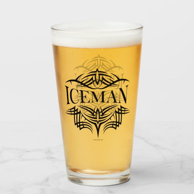Copo De Pint Hóquei Tribal (Iceman) (Frente (Preenchido))