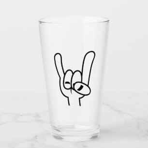 Copo De Pint Hornos do Diabo de Metal Pesado Linha Preta