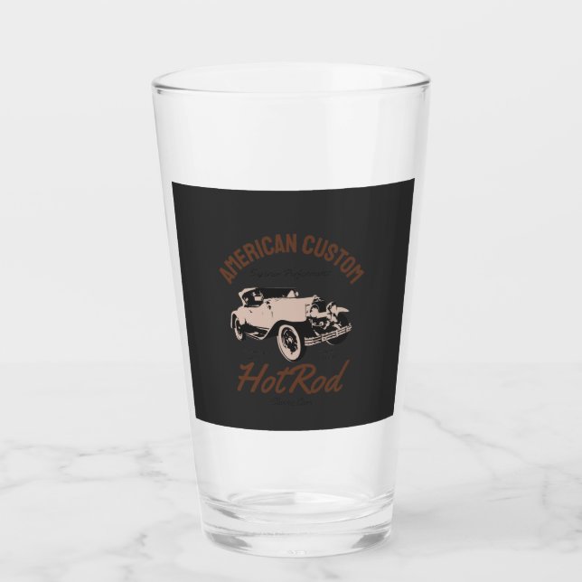 Copo De Pint Hot rod personalizado americano (Frente)