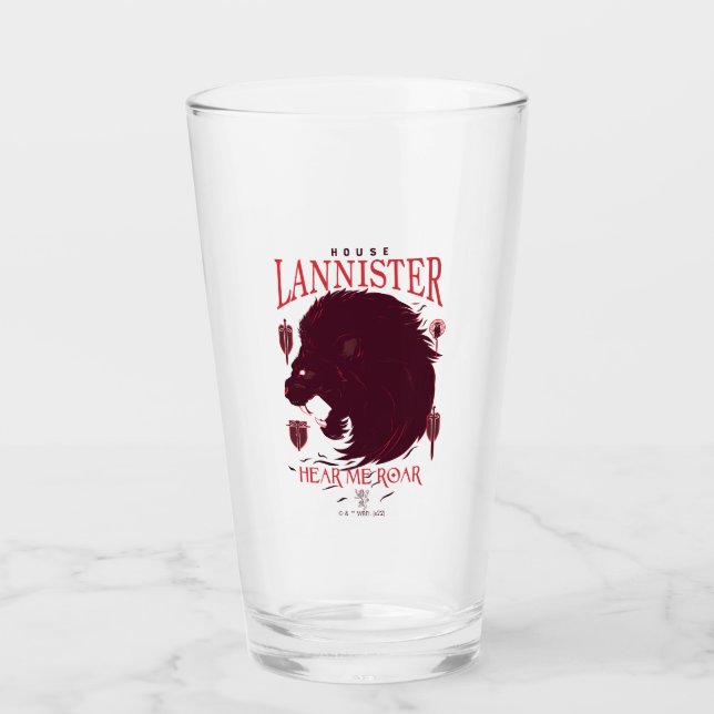 Copo De Pint House Lannister - Hear Me Roar (Frente)