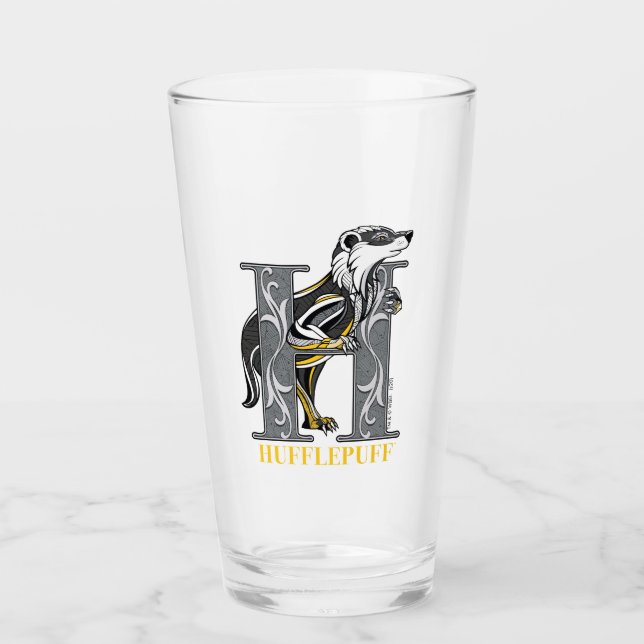 Copo De Pint HUFFLEPUFF™ Crosshatch Emblem (Frente)