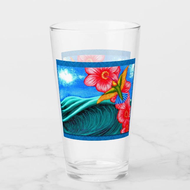 Copo De Pint Hummingbird Ocean (Frente)
