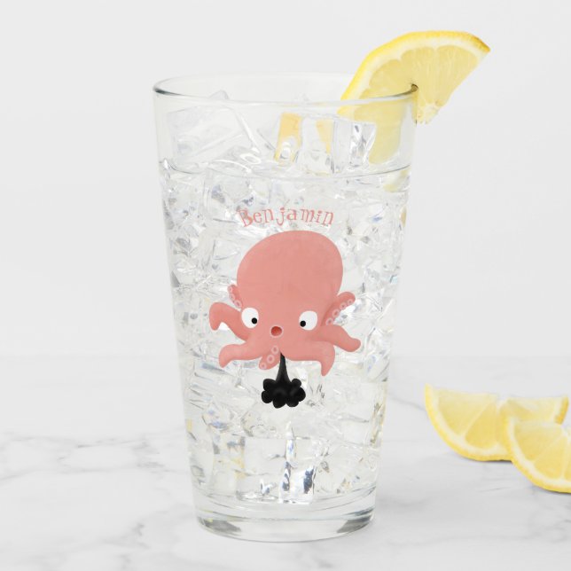 Copo De Pint Humor animado de polvo de bebê rosa e bonito (Gelo traseiro)