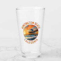Huntington Beach California Viagem Art Vintage