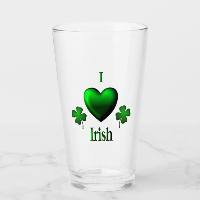 Copo De Pint I Heart Irish (Frente)