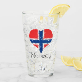 Copo De Pint I Heart Norway Grunge Flag