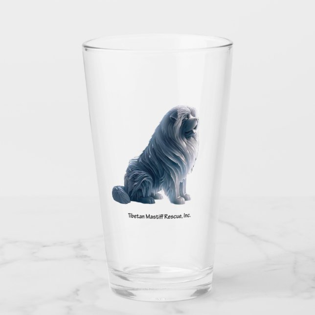 Copo De Pint Ice Tibetan Mastiff Glass (Frente)