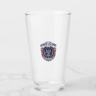Copo De Pint Ícones e Símbolos do Escudo da Liberdade Patriótic