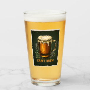 Copo De Pint Icy Mug of Artesanato Brew Illustration