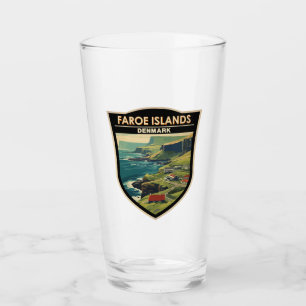 Copo De Pint Ilhas Faroé Dinamarca Viagem Art Vintage