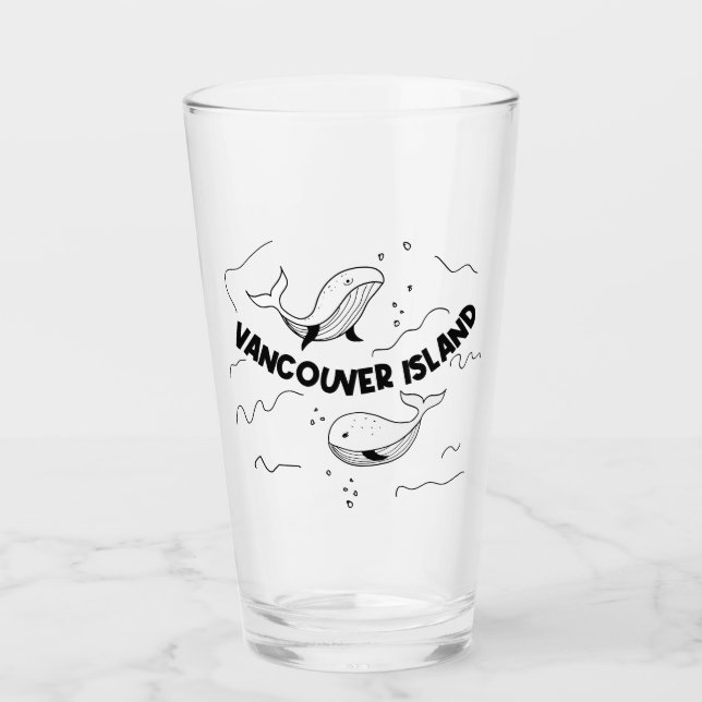 Copo De Pint Ilhas Vancouver Canadá Baleias (Frente)