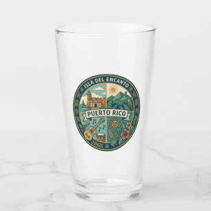 Copo De Pint Ilustração da Cultura Porto-Riquenha