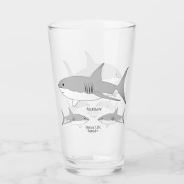 Copo De Pint Ilustração da Esquadra Vida do Oceano Familiar de