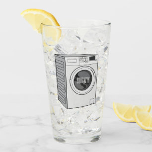 Copo De Pint Ilustração de desenho animado de máquina de lavar