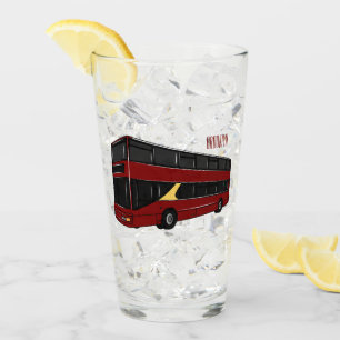Copo De Pint Ilustração de desenho animado de ônibus de dois an