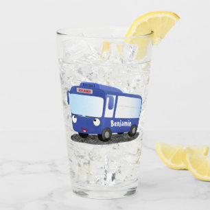 Copo De Pint Ilustração de desenho animado de ônibus moderno